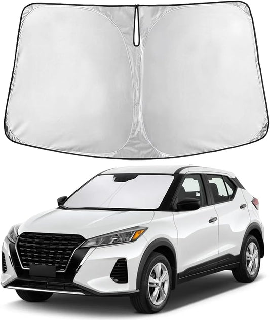 Autovir Windshield Sun Shade Fit for 2018-2022 2023 2024 Nissan Kicks | Sunshade, Front Car Window Shades Sun Visor, Blocks UV Rays & Heat, Car Accessories by Autovir