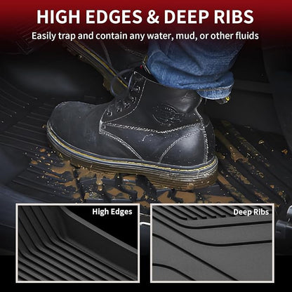 LASFIT Premium Extra Thick Trunk Mats for Tesla Model S & Plaid 2021-2025 | 100% TPE All Weather Custom Fit Frunk Mat Sub Trunk Mat Cargo Liners Set Automotive Accessories, 3PC Black - Image 3
