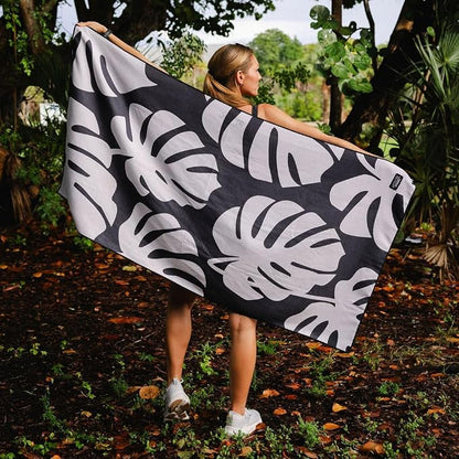 Sprints Athletic Running Towel, Full-Sized, Car Seat Cover - Performance Microfiber (Monstera of Race's Past) - Image 6