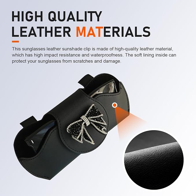 Sunglass Holder for Car Visor, Scratch-resistant Sunglasses Storage Holder, Sun Visor Storage Box Accessory - Image 5