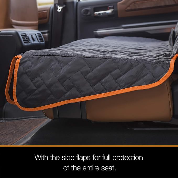 Heavy Duty Back Seat Cover for Truck , 100% Waterproof & Odor-Free Dog Seat Protector for F150 F250 Chevy Silverado Ram Sierra, Scratch-proof Eco-Friendly Back Seat Cover for Dogs, Kids, Tools & Gear - Image 6
