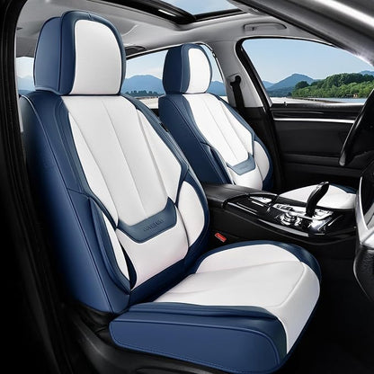 Coverado Car Seat Covers, Seat Covers for Cars, Waterproof Leather Auto Seat Protectors, Leather Car Seat Cushion, Car Interiors Accessories Universal Fit for Most Cars - Image 2