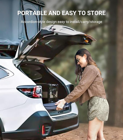 Pigenius Windshield Sunshade for Ford Mustang 2015-2023 with Rearview Mirror Mounted Camera - Metallic - Image 6