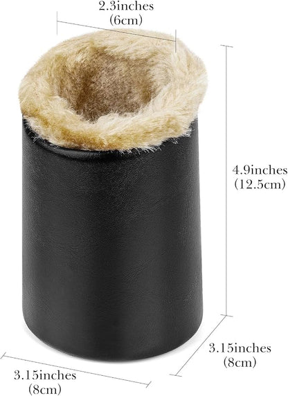 Linkidea Extra Large Sunglasses Stand for Car Cup Holder, Plush Lined Leather Eyewear Storage, Scratch Protection - Image 4