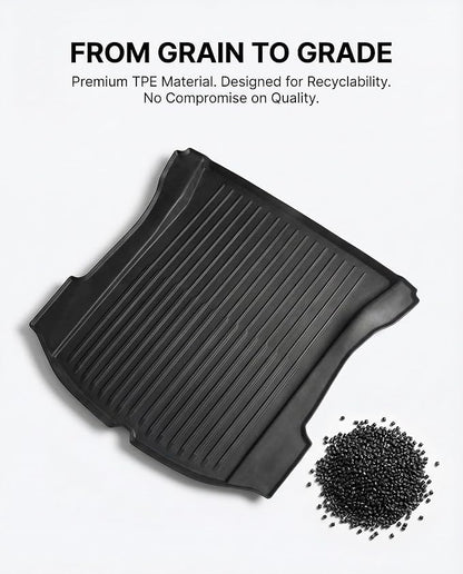 All Weather Cargo Liners for Tesla Model 3 Highland 2024/2025/2026 Accessories Trunk Mats,Frunk Rear Trunk Tray Mats - Image 6