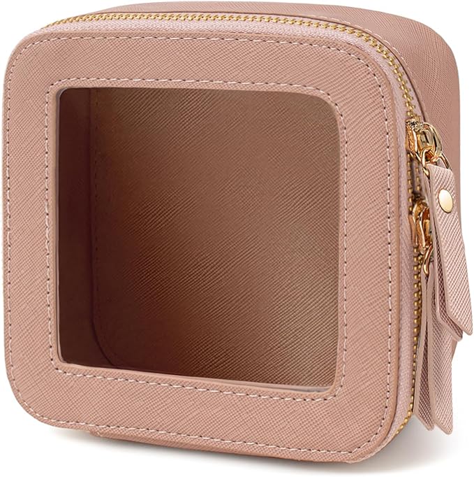 Travel Clear Makeup Bag Set, TSA Approved Cosmetic Bag Case with Zipper Portable Makeup Pouch Toiletry Bag Traveling Cosmetic Organizer Storage Bag Car Organizer Car Essentials by FFpaw