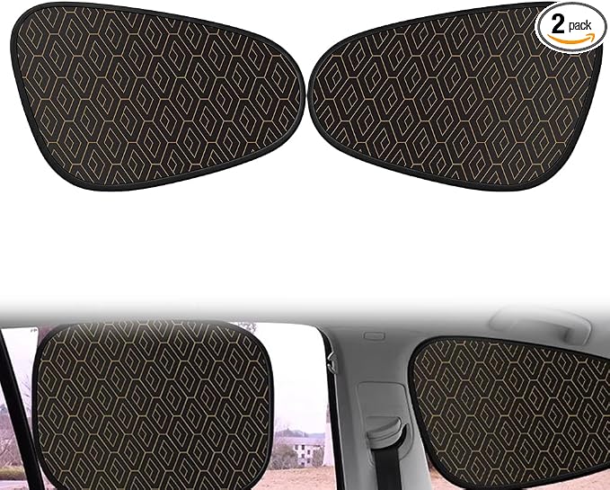 2-Pack Universal Car Side Window Sun Shades, 2026 New Side Automotive Window Sunshades, Gel Electrostatic UV Protection Sunshade Car Shades for Side Windows (Curved (2 Pack)) by xieJY