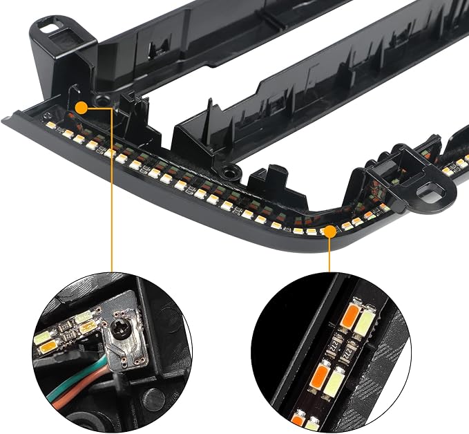 Jaronx for BMW LED Console Panel Ambient Light for 3'F30 F31/4'F32 F33 | Radio AC Control Panel Replacement Ambient Lights with Dual Color LED Lighting - Image 5
