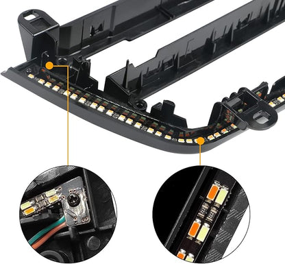 Jaronx for BMW LED Console Panel Ambient Light for 3'F30 F31/4'F32 F33 | Radio AC Control Panel Replacement Ambient Lights with Dual Color LED Lighting - Image 5