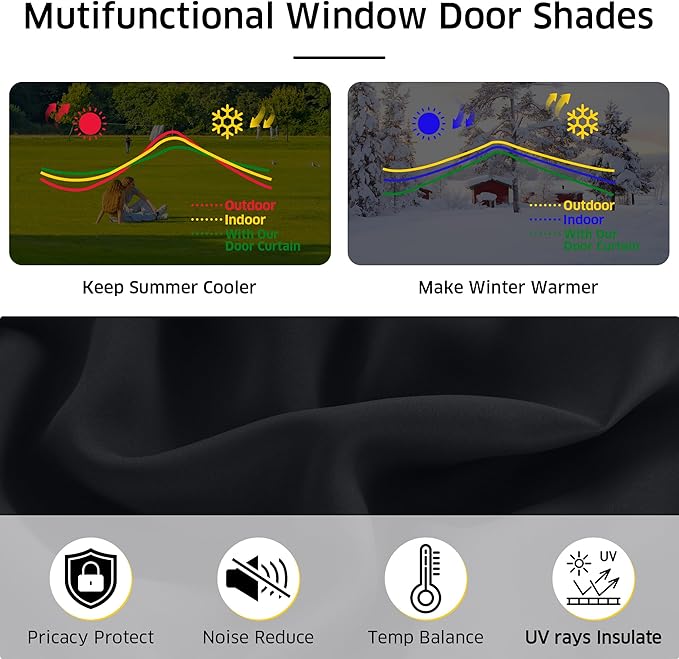 NICETOWN Blackout Blinds for Windows Cordless Temporary Shades Blinds | No Drill Mini Blinds Black Out Blinds for Window of Bedroom,Bathroom,Kitchen Office (Black, 24 x 72 inch Long, 1 Panel) - Image 5