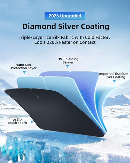2026 Upgraded Windshield Sun Shade for Toyota Camry 2026 2025 | Custom Fit Front Window Sunshade, 4-Layer Heat Insulation UV Blocking Sun Visor, Keeps Car Cooler - Image 3