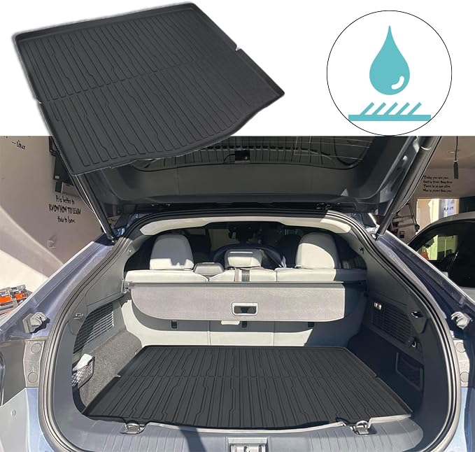 AOSKonology Mustang Mach-E All Weather Trunk Mat, 3D Cargo Liner Rear Floor Mat (2021-2023, Foldable, Rubber, Custom Fit) - Image 2