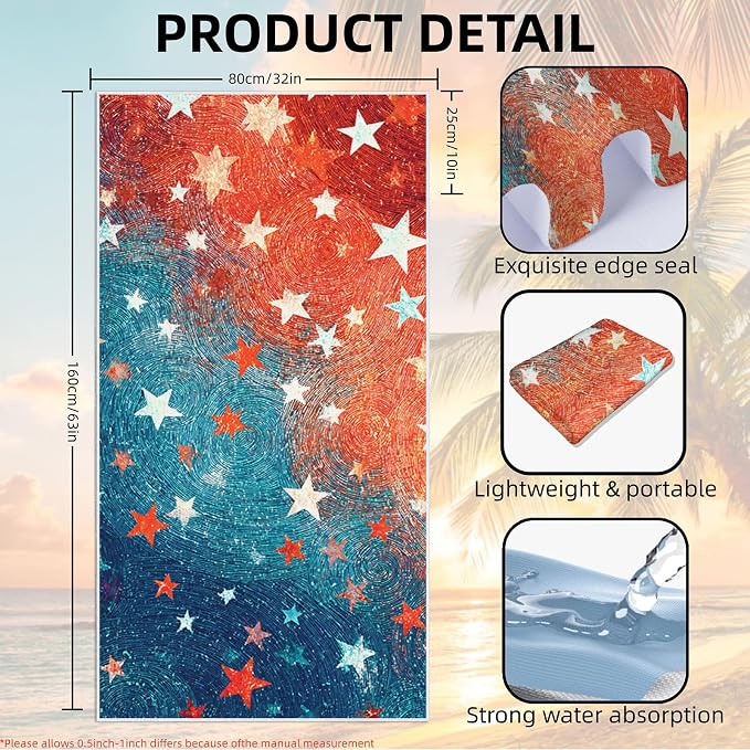 2 Pack Car Towel Seat Covers with Storage Bag, Multifunctional Towel for Gym Outdoor Sport, Picnic, Beach, Pet Dog Travel,Non-Slip Washable Car Seat Protector (Starry) - Image 4
