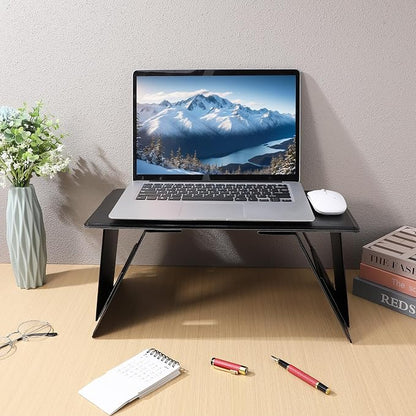 SEWACC Foldable Lap Desk with Adjustable Angles, Bed Table for Laptop and Writing, Car Table Tray for Travel and Home Use - Image 8