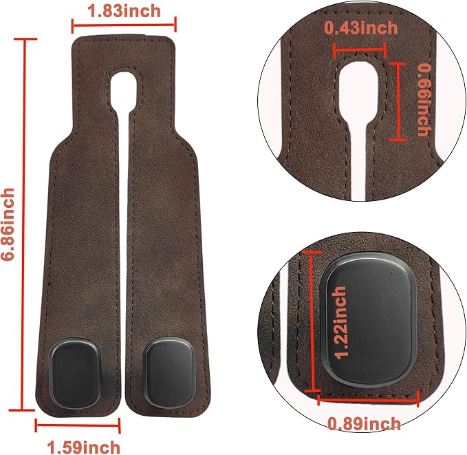 Amelity Car Headrest Hooks, Purse Hook for Car 2 Pack Brown | Universal Car Interior Accessories for Women, Available in 2/4 Pack, Storage Hanger Holds Purses, Backpacks, Grocery Bags - Image 2