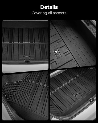 3W Cargo Mat for 2021-2026 Nissan Rogue S/SL/SV/Platinum (NOT for Sport) | NOT for Rogue Sport, Max Surface Coverage, All Weather, Heavy Duty Mats, Easy Installation, Safety - Image 3