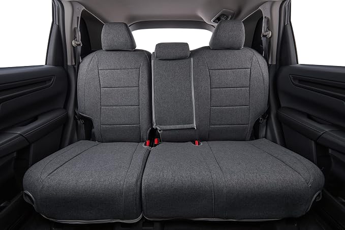 coverdream CRV Seat Covers Custom Fit for 2015 2016 Honda CRV LX,EX,SE,EX-L,Touring,Full Coverage,Airbag Compatible,Polyester Car Seat Protector(Full Set,Gray) - Image 2
