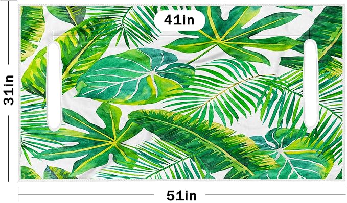 ENYORSE Golf Cart Seat Covers, Tropical Floral Seat Towel Blanket, Soft Breathable Microfiber, Keeps Seats Cool & Comfortable, 51”x31”, Fits 2 & 4 Passenger EZGO, Yamaha,Club Car Carts - Image 5