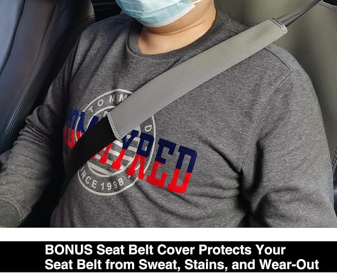 VSHIELD Waterproof Neoprene Car Seat Cover, Sweatproof Non-Slip Seat Protector, Universal Fit for Front Bucket or Rear Bench Seat of Cars, SUVs, Vans, Trucks, Compatible with Airbags and Armrests - Image 7