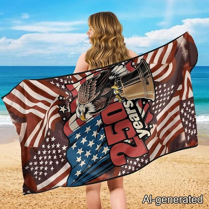 250 Years Car Towel Seat Cover 1 Piece Patriotic Car Seat Cover Protector Breathable Soft Auto Accessories with Storage Bag for Cars SUV Trucks - Image 4