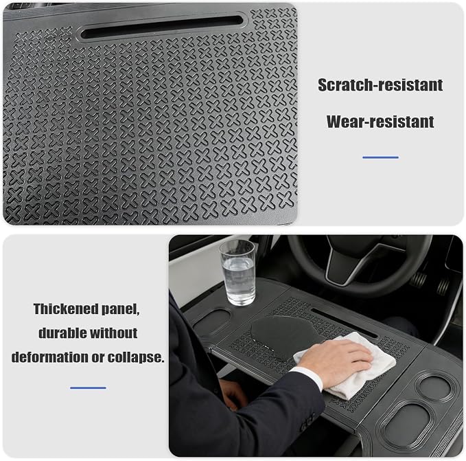 GearUp Universal Car Table Tray for Eating Foldable Car Desk for Laptop | Fits Most Vehicle Models, PE Material, 22lbs Load Capacity, Stable Support, Mobile Work, Easy Storage - Image 7