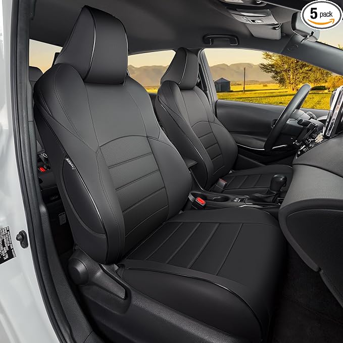 HKZ Customized Special seat Cover for Toyota Corolla (Black, 2020-2022 Corolla XSE) by HKZ