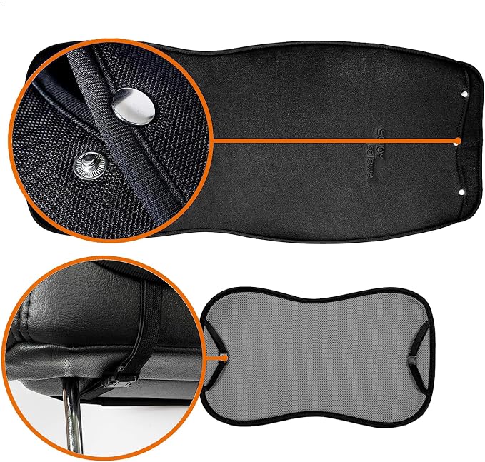 IsoTowel Car Seat Cover for Front Seat,Microfiber Breathable Cloth Seat Protector,with Quick-Dry Non-Slip Back for All Workouts,All-Weather (Carbon Black, 1 Pcs) - Image 4