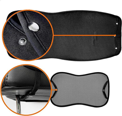 IsoTowel Car Seat Cover for Front Seat,Microfiber Breathable Cloth Seat Protector,with Quick-Dry Non-Slip Back for All Workouts,All-Weather (Carbon Black, 1 Pcs) - Image 4