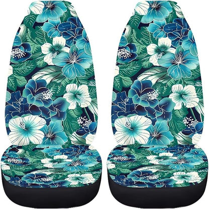 Hawaii Floral Seat Covers for Cars Front Seat, Tropical Hibiscus Seat Covers Car Seat Protectors for Women Men Automotive Interior Covers Universal fit SUV Truck Van Sedans - Image 3