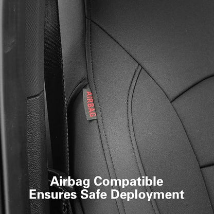 EKR F150 Seat Covers Custom Fit for (SuperCab/Extended Cab) 2015 2016 2017 2018 2019 2020 Ford F-150 Raptor,(2 Door,2nd Row/NO Armrest),Heavy-Duty,Sweat &Dirt Resistant- Neoprene(Black) - Image 4