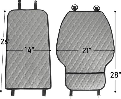 FH Group Car Seat Cushion – Faux Leather Single Front Seat Cover with Front Pockets, Airbag Compatible, Universal Fit Car Seat Cushion for Driver or Passenger Seat, SUV, Truck, Sedan & Van – Red - Image 6