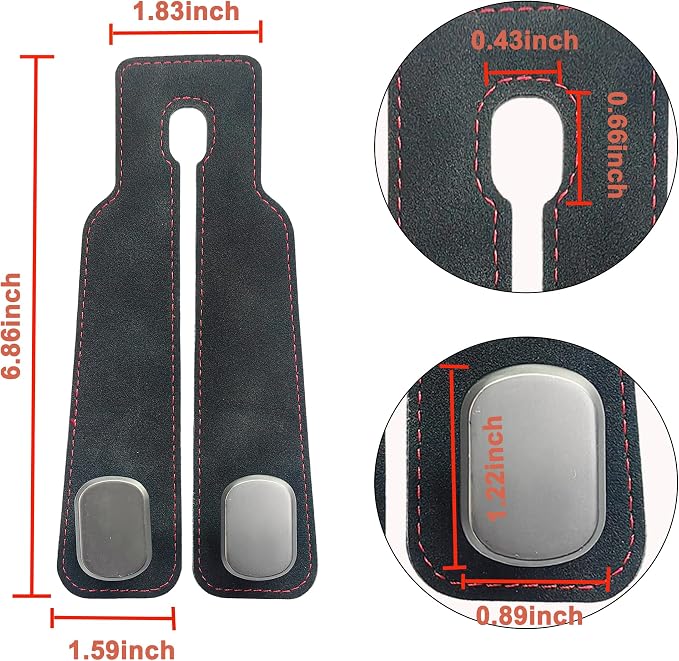 Amelity Car Headrest Hooks, Purse Hook for Car 2 Pack Black | Universal Car Interior Accessories for Women, Available in 2/4 Pack, Storage Hanger Holds Purses, Backpacks, Grocery Bags - Image 2