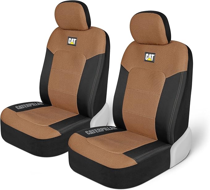 Cat® MeshFlex Automotive Seat Covers for Cars Trucks and SUVs (Set of 2) – Beige Car Seat Covers for Front Seats, Truck Seat Protectors with Comfortable Mesh Back, Auto Interior Covers | Airbag Compatible Interior Protection for Trucks, Suv, and Cars –... by Unknown