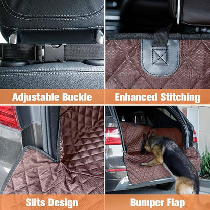 SUV Cargo Liner for Dogs, Trunk Cover with Bumper Flap Protector | Waterproof Pet Cargo Cover with Side Flaps, Dog Car Seat Cover with Non-Slip Mat, Prevents Scratches, Pet Hair, Mud, and Dirt - Image 7