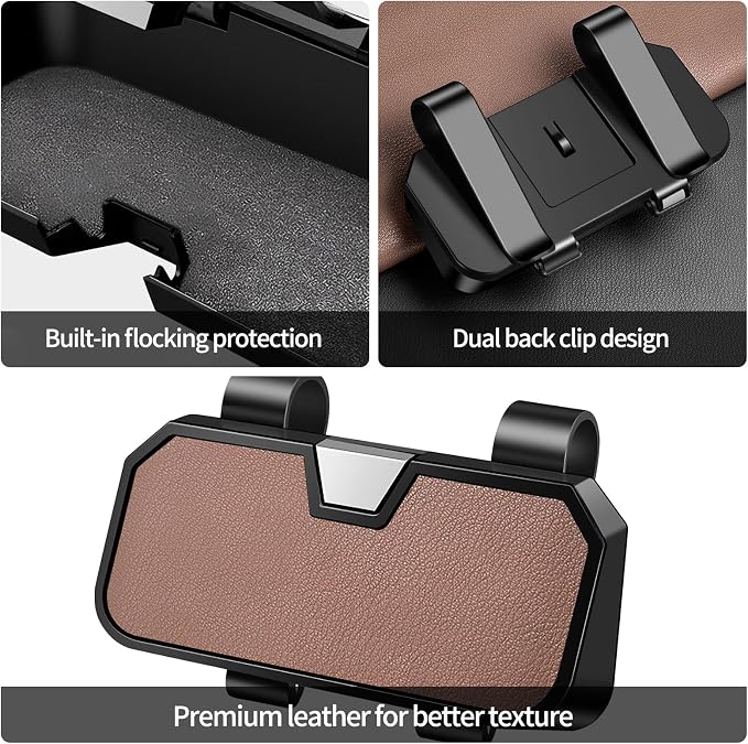 Sunglasses Holder for Car Visor Leather Eyeglasses Organizer Case for BMW X3 X5 X7 X1 3 4 2 5 Series Accessories - Image 6