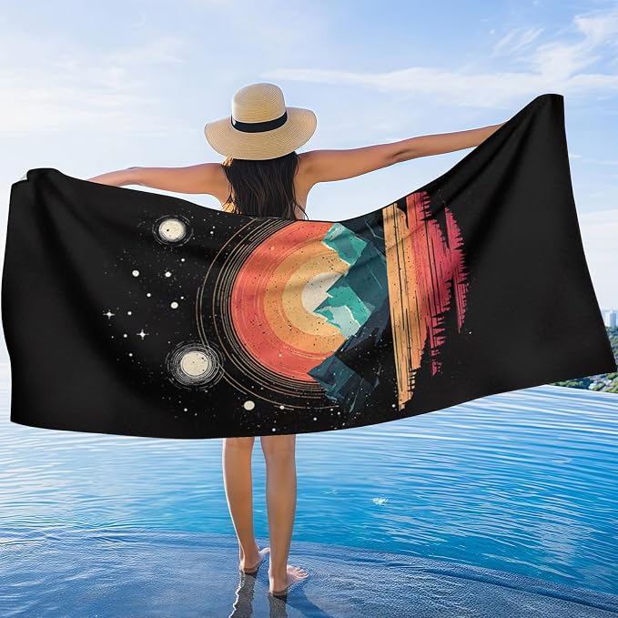 2 Pack Car Towel Seat Covers with Storage Bag, Multifunctional Towel for Gym Outdoor Sport, Picnic, Beach, Pet Dog Travel,Non-Slip Washable Car Seat Protector (Mountain Galaxy) - Image 7