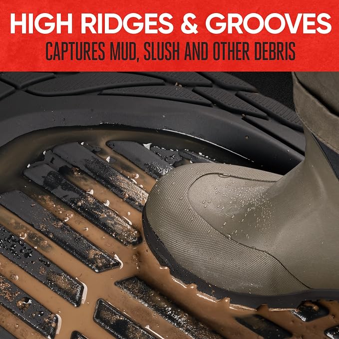 Motor Trend -2 Piece Front Car Floor Mats- Black FlexTough Contour Liners-Deep Dish Heavy Duty Rubber Floor Mats for Car SUV Truck & Van-All Weather Protection, Universal Trim to Fit - Image 3