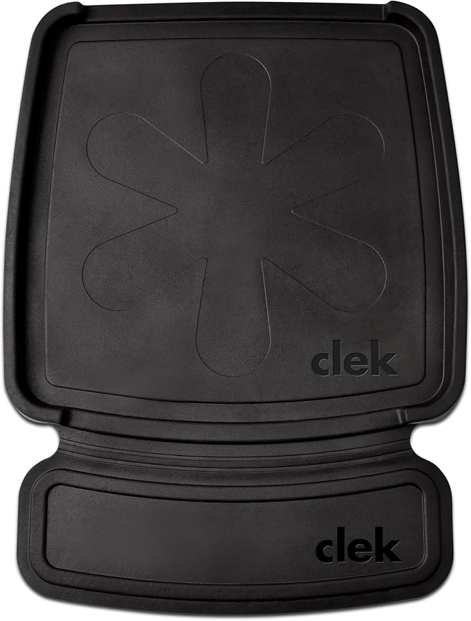 Clek Mat-Thingy Car Seat Protector Featuring LATCH-Compatible Design with Anti-Spill and Compression Damage Protection, Black by Unknown