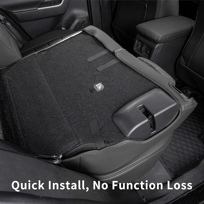 coverdream Full Set Leather Seat Covers for Toyota Corolla 2014-2019 L,LE,LE Eco Plus,LE Plus Sedan,Airbag Compatible,Waterproof Car Seat Protector,Fit Like A Glove(Black & Gray-1) - Image 8