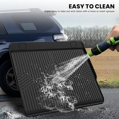 LASFIT Cargo Mat for Toyota 4Runner 2013-2024 (Only Fit 5-Seats) | Fit W/O Sliding Cargo Tray, All Weather Custom Fit Anti-Slip Pet Friendly TPE Trunk & Backrest Mats for 5th Gen 4Runner - Image 9