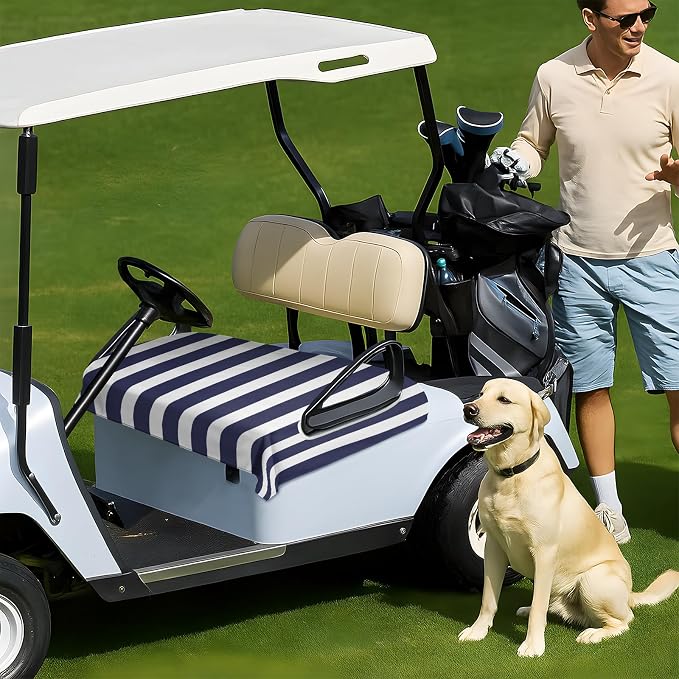 Golf Cart Seat Covers Club Car Golf Cart Accessories for Men Women Golf Carts Seat Towel Blanket 2-Seat Golf Cart Decorations - Image 7
