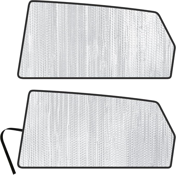 Side Window Rear Seat 2nd Row Reflective Sunshade Sun Shade Accessories Custom Fit for 2004 2005 2006 2007 2008 2009 2010 Toyota Sienna Minivan (Set of 2) by YelloProAutomotive