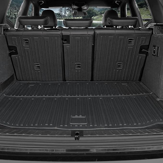 Floor Mats for 2018-2024 BMW X3 Accessories (Not fit X3 30e) | Full-Coverage Mats Set with Integrated Cargo Liner & Backrest Mat, Odorless & Durable, All-Weather Protection, 3D Laser Fit - Image 4