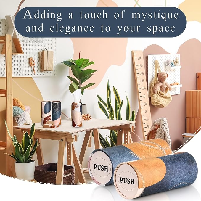 Outus 12 Pcs Boho Car Tissues Cylinder Holder with 3 Ply Facial Tissue Bulk Black White Round Tissue Holder Travel Tissues Boxes Container for Car Cup Wedding Birthday Party - Image 6