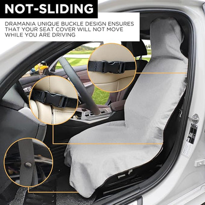 Waterproof Car Seat Cover Towel | Sweat-proof, Universal Fit for SUV & Truck, For Gym, Yoga, Pets, Workout, Beach, Microfiber Fabric, Machine Washable - Image 2
