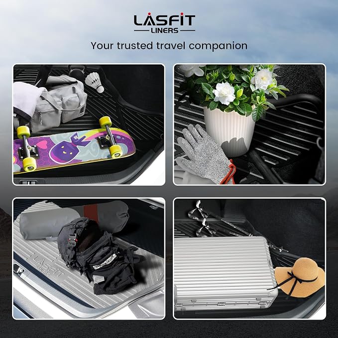 LASFIT Cargo Mat for Dodge Charger Daytona EV 2-Door 2024-2026 | Not Fit Gas or 4-Door Models, All Weather TPE Custom Fit Cargo Trunk Liner Accessories, Black - Image 8