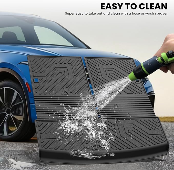 LASFIT for 2018-2024 Volkswagen Tiguan Cargo Liner, Custom fit for 7 Seats | All-Weather Trunk Mat Trunk Liner TPE Backrest & Trunk Mats for VW Tiguan Accessories, Waterproof, Easy to Clean, Black - Image 6