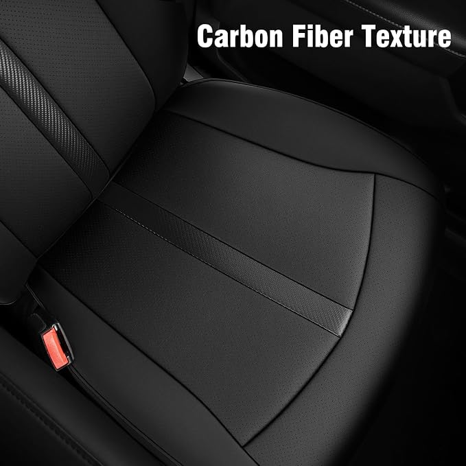 DiffCar® for Ford F150 Seat Covers 2015-2023 2024 2025 2026, Black | Full Set Faux Nappa Leather, Fit Crew and SuperCrew Cab XL XLT, Custom Fit for F-150 Accessories, Pickup Seat Protectors - Image 8
