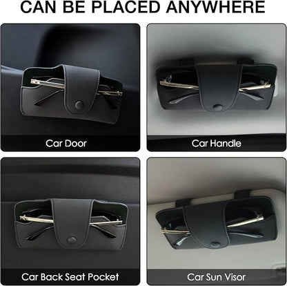 Sunglass Holder for Car Visor Glasses Case Non-Slip Clip Universal for Sunglasses Eyeglasses Car Interior Accessory - Image 4