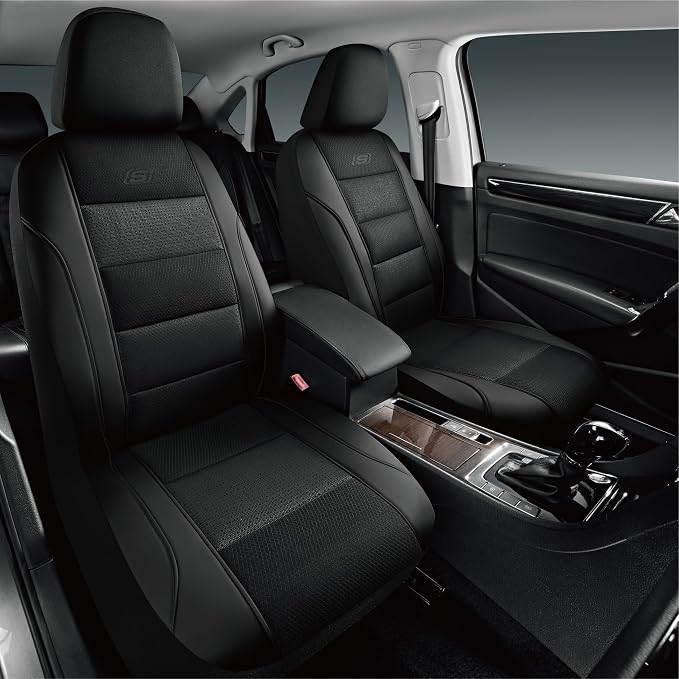 Skechers Seat Covers, Air-Cooled Memory Foam Car Seat Covers Front Seats, Airbag Compatible,Universal Fit for Most Cars, SUVs, Vans and Trucks,Black by Unknown